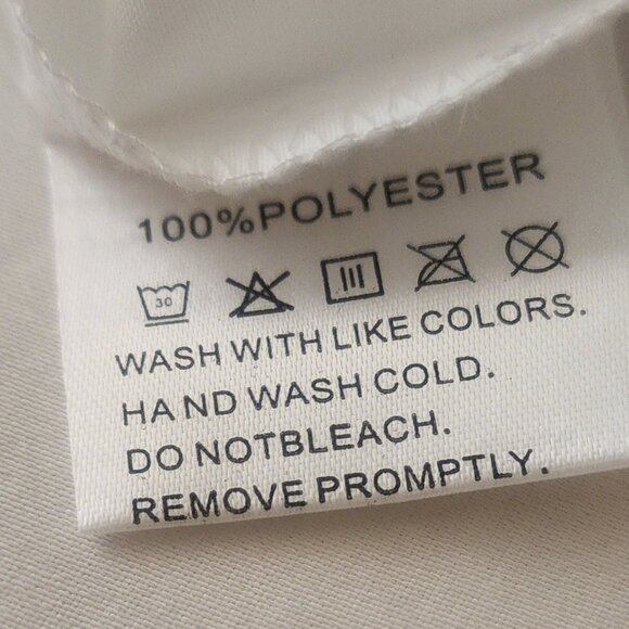 White Butterfly Print Jumpsuit – Size S (Fits Like XS) – Wide Leg, Button Straps - Picture 7 of 8